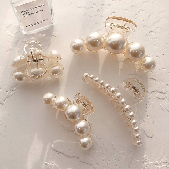 Anthropologie Accessories - Pearl Hair Claw Collection Set 4pcs